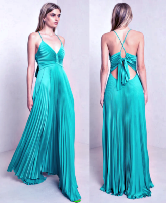 strapless open back dress ALC Aries Pleated Maxi Dress – Cloomers main image 1