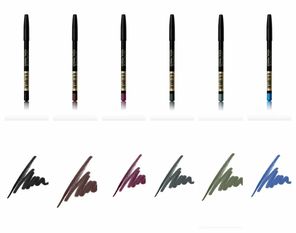 MAX FACTOR Kohl Kajal Eyeliner Smudge Smokey Eyes Soft Liner Pencil *ALL SHADES* - Image 2 of 4