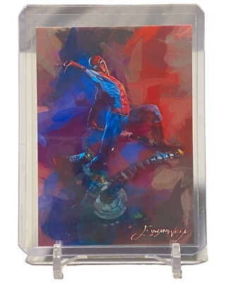 Spider Man Limited Edition Art Card No. 21 #22/50 Auto Signed By Edward Vela