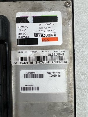 Mercury VERADO 2014 300hp PCM 8M0076389 Propulsion Control Module  