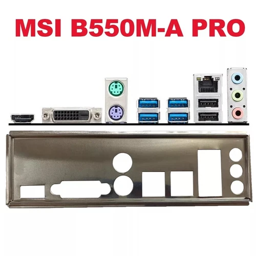 Shield I/O IO Backplate For MSI B550M-A PRO Motherboard