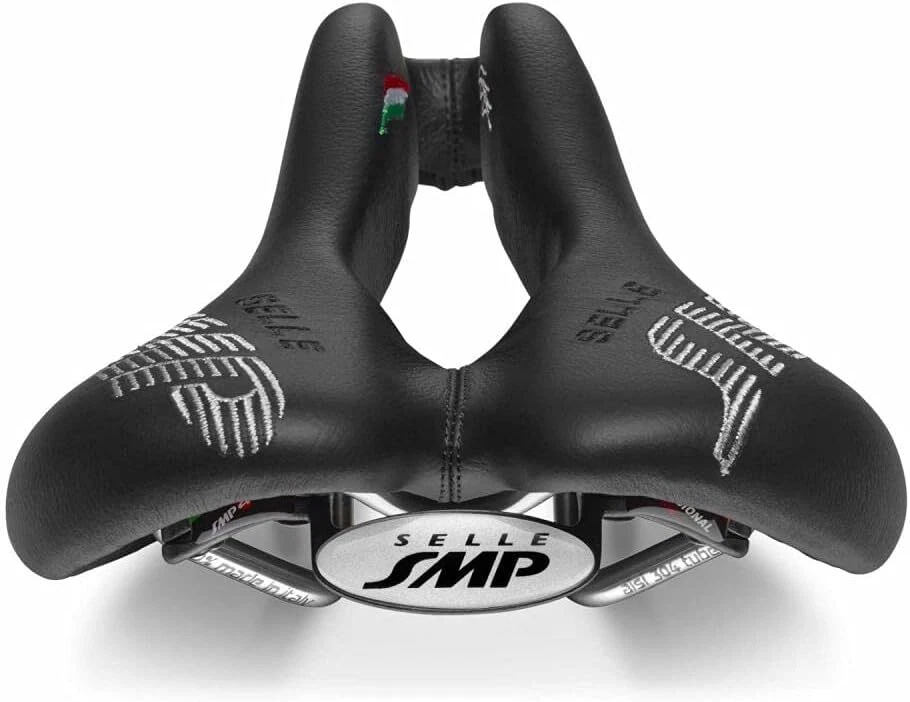 Selle SMP Plus Saddle 发泡弹性体 填充 午睡皮革 保护套 黑色 美国 — 第 3/4 张图片