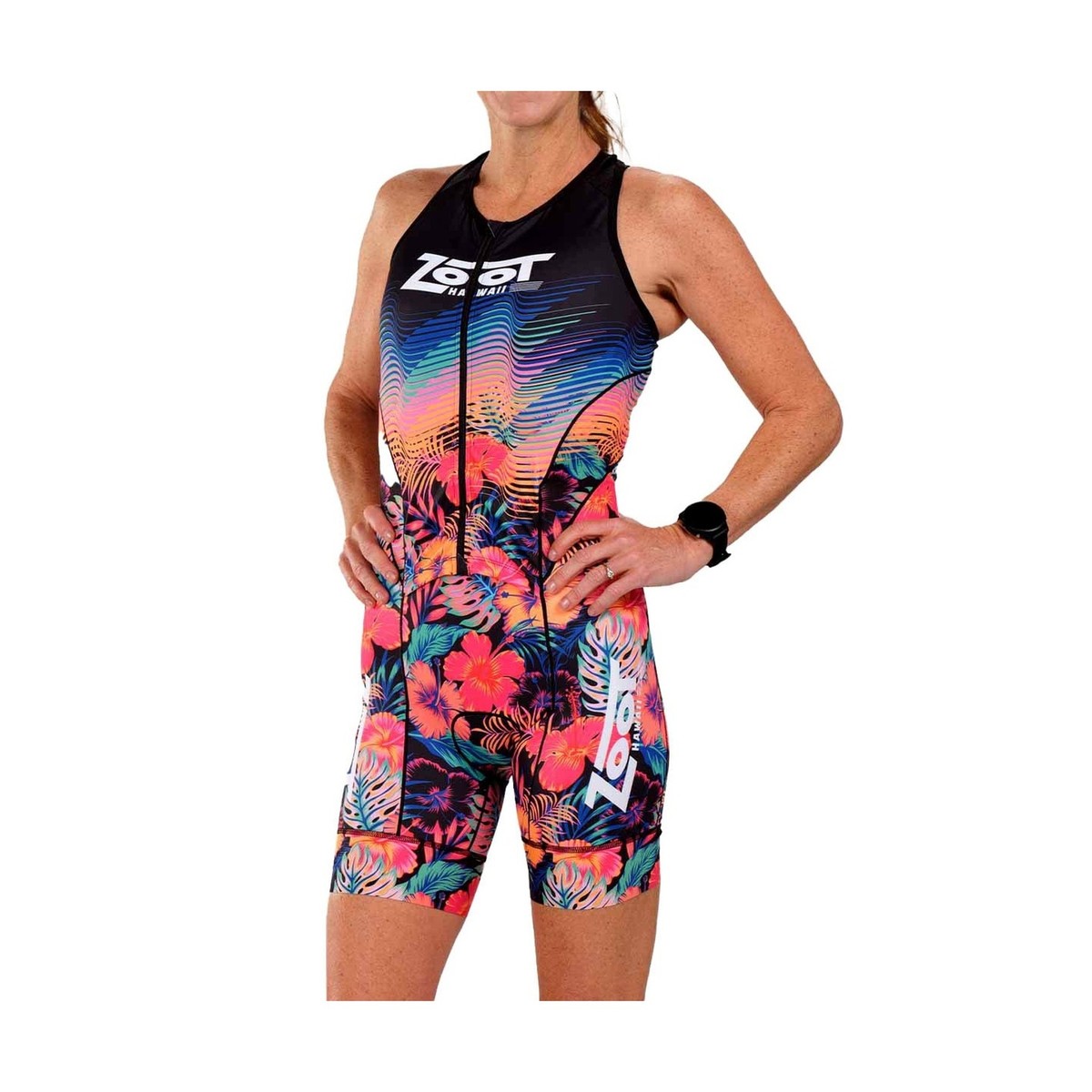 Zoot Women's LTD Tri SLVS Fz Racesuit, Sleeveless Cycle Race