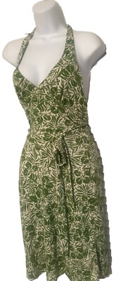 【Diane von Furstenberg】シルクドレス Diane Von Furstenberg DVF Silk Wrap Halter Neck Dress 4