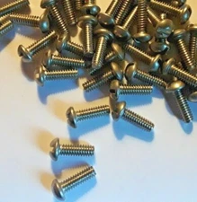 #5-40 X 3/8" ROUND HEAD SLOTTED MACHINE SCREWS STAINLESS STEEL 18-8 SELECT QTY