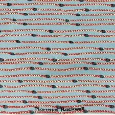 Quilting Treasures Tomorrows Leader Norman Rockwell Boy Scouts Blue Rope 31 x 44