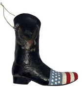 Midwest Cannon Falls Cowboy Boot Christmas Tree Ornament USA