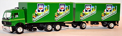 Mercedes SK Kofferhängerzug Iglo Grüne Küche 1:87 Albedo 200261