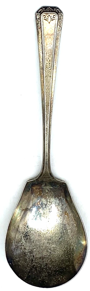 Caçarola vintage 1881 Rogers colher de servir bagas placa de prata A1 CHESHIRE - Imagem 3 de 4