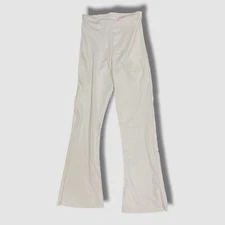 $128 COMMANDO Women's White Stretch Faux Leather Control Leggings Pants Size M