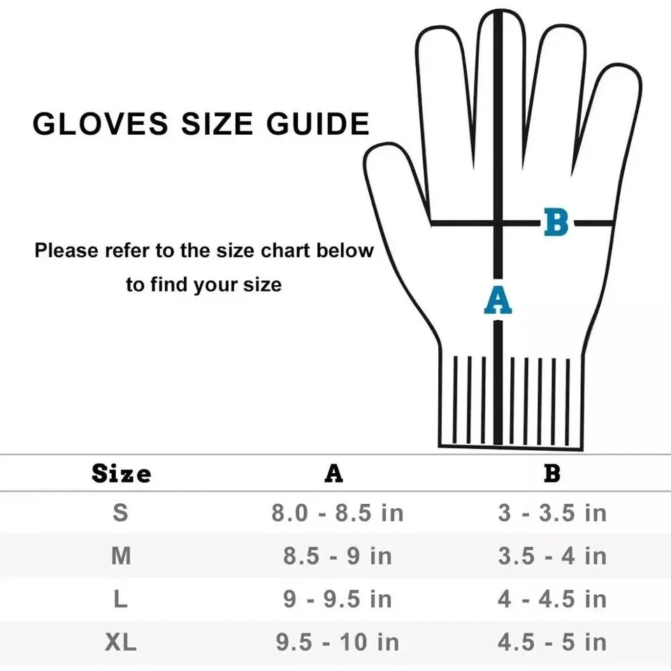 1 Paar Schnittfeste Schnittschutz Handschuhe Metzger Küche Glas Arbeit Werkzeug - Bild 2 von 4