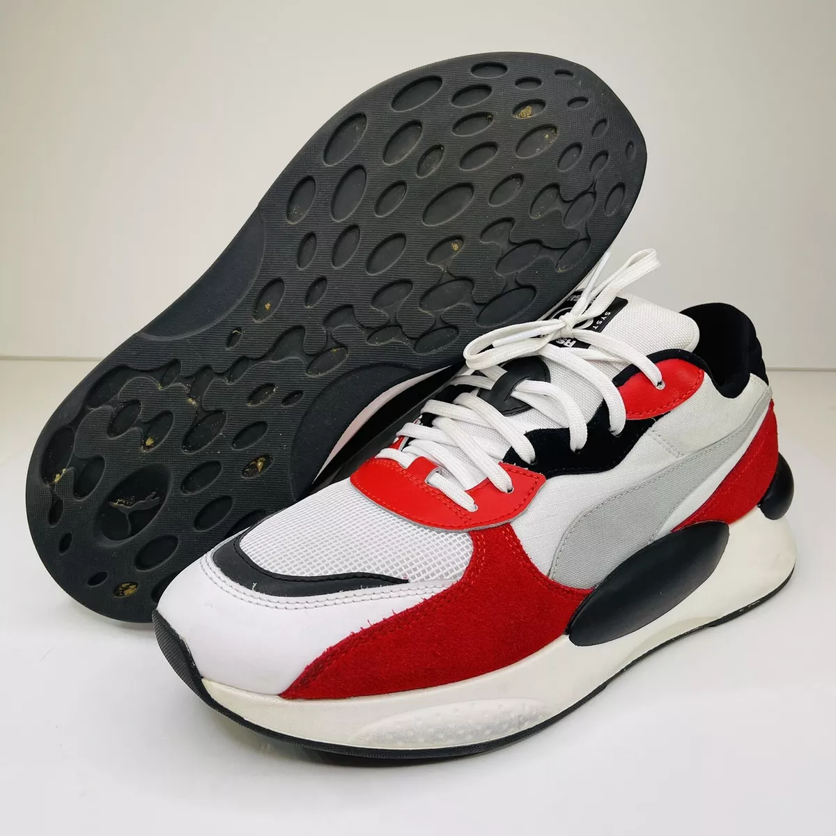 Puma Rs 9.8 Running System Mens Sneakers Shoes Casual White Red Black Size 9.5