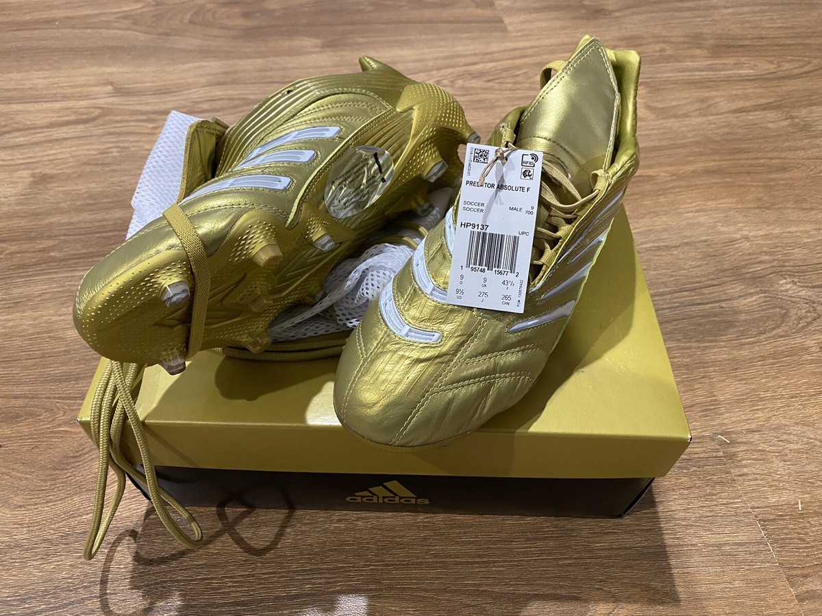 Adidas Predator Absolute Zidane FG size 9.5US Gold | eBay Adidas Predator Absolute Zidane FG size 9.5US Gold | eBay