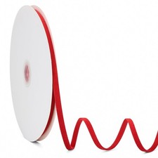 Red Velvet Ribbon Double Faced, 1/4 Inch x 20Yd, Great for Christmas, Wedding...