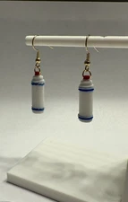 Custom 3D Printed Ultrasound Gel Bottle Earrings