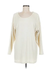 Moda International Women Ivory 3/4 Sleeve T-Shirt M