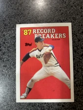 NEW FROM BOX 1988 Topps #6 Nolan Ryan '87 Record Breakers Baseball