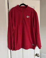 Vineyard Vines Kansas City Chiefs Quarter Zip Pullover Red Men  s 2XL