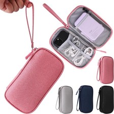 Pink Universal Cable Organizer - Electronics Accessories Bag for