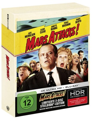 Mars Attacks Collector´s Edition 4K UHD + Bluray + Steelbook + VIEL BONUS NEU !