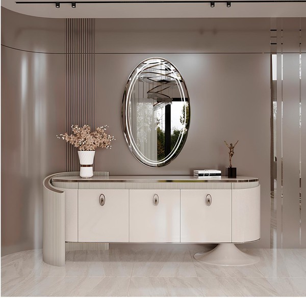 Elegante Konsole Mit Spiegel FüR Moderne WohnräUme-image