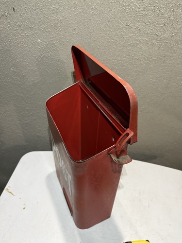 Vintage Red Metal Post Wall Letter Mailbox Lockable Crown, Horn. Made In Sweden - Picture 14 of 19