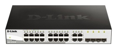 D-Link DGS-1210-20 Managed L2 Gigabit Ethernet (10/100/1000) 1U Schwarz