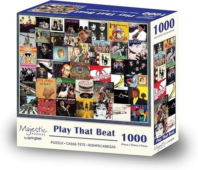Springbok Majestic Value 1000 Piece Jigsaw Puzzle Music Album Covers Collage