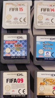 Nintendo DS & 3DS Game Card Sammlung, FIFA 15, Super Mario Bros., Megamind