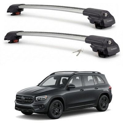 Roof Rack Cross Bars for Mercedes GLB-Class 2020-2026 Aluminum Silver Pair 220lb