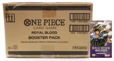 TCG Royal Blood Sleeved Blister Packs OP10  Sealed Case  ( 144 Packs )