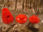 VINTGE Marx Operation Moon Base Astronaut Playset SET SPACE CAPSULE 1/32 54MM