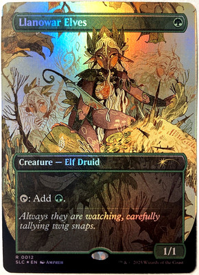 MTG Llanowar Elves (Foil) Secret Lair Countdown Kit 12 NM