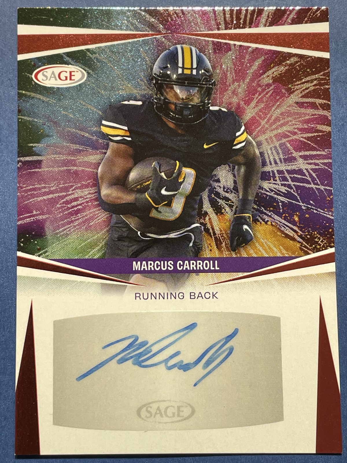 2025 SAGE HIT #A-MC Marcus Carroll Autograph Red Missouri Tigers