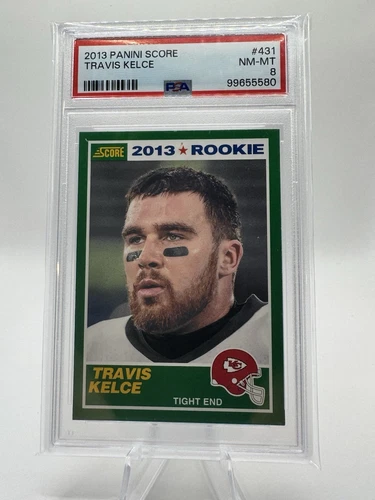 2013 Score - 2013 Rookie Travis Kelce #431 (RC) - PSA 8