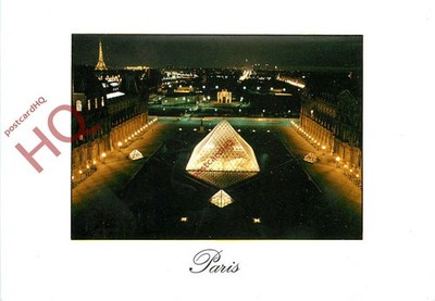 Ansichtskarte: Paris, Le Lourve, Cour Napoleon, Et La Pyramide