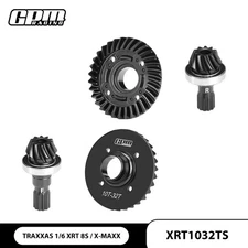 GPM 1.6 Mod Spiral Cut F&R Diff Ring Pinion Gear Set 10/32 T For X-MAXX XRT 8S