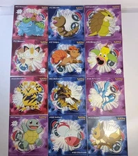 Lot Of 12 Vintage 1999 Pokémon 4" Stickers Decal Nintendo By PRISS Print Inc. #7