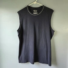 Men's GRIP by C-IN2 Sleeveless Stretchy Casual T-Shirt Blue Size Large