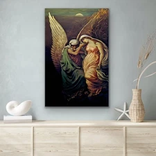 ""The Death Cup" 1885, Elihu Vedder "     Canvas Wall Art Picture Print