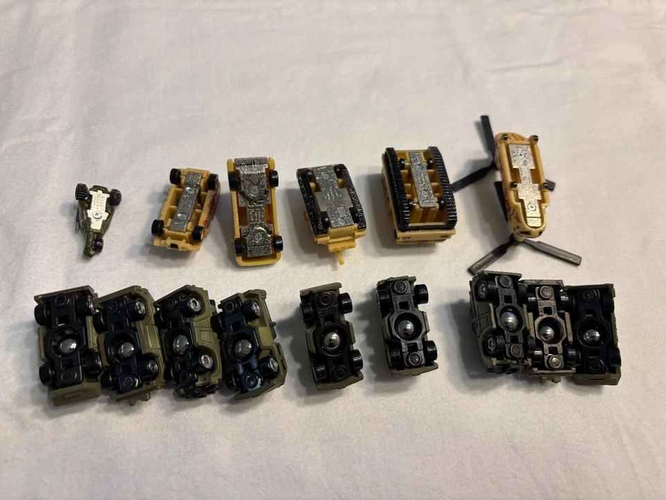 РЕДКИЙ винтажный лот военных микро машин - Mattel Funrise PTI Planet Micro - Изображение 3 из 4