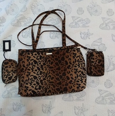 3 Piece Cheetah Print Purse with Matching Crossbody Bag & Change Purse NWT