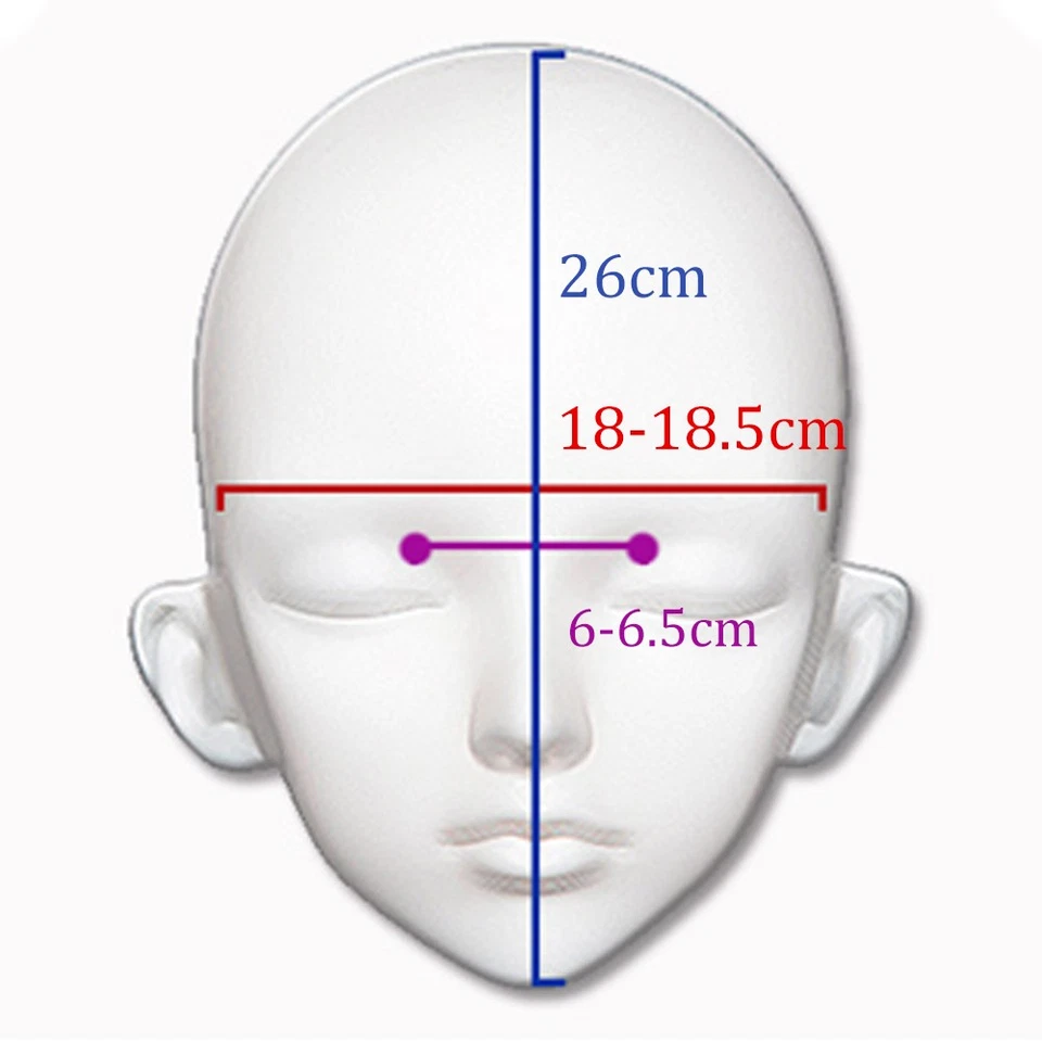 Doll Half Head Shell Headgear Sharp-featured Face with Hair Kigurumi Mask CD - Image 3 of 4