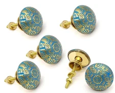 's Brass Door Knobs/Drawer Pulls Dresser Door Knobs/Pull and Push Handle Knob...