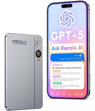 GJGOO AI Voice Recorder Transcriber with GPT-5 Analysis, 30-Hour Recording,
