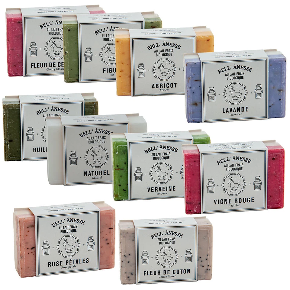 LABEL PROVENCE NATURE Label Provence - doppelseitiges Peeling französische Eselmilchseife - 125 g