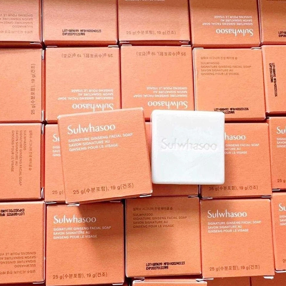 Jabón facial de ginseng Sulwhasoo Signature 25 g 1 pieza ~ 10 piezas *Versión más reciente* Foto 2 de 3