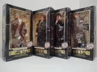 1997 Leaders Of The World Complete Set Fully Poseable Figures 12" Display Stand