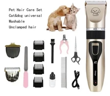 Professional Rechargeable Cordless Pet Grooming Clipper Kit