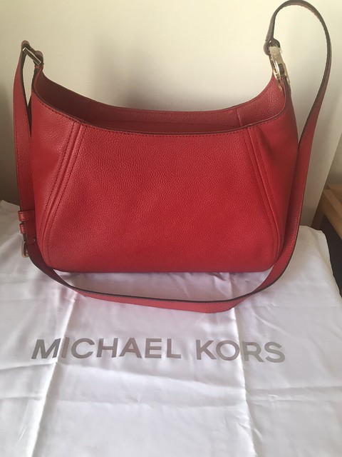 michael kors black and red purse